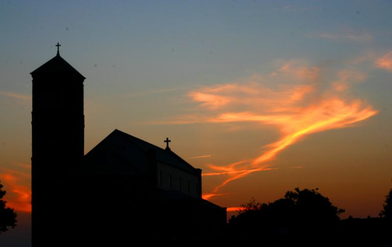  Our Lady of Perpetual Help Church silhouette altus arkansas