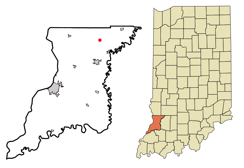 800px- Knox County Indiana Incorporated and Unincorporated areas Freelandville Highlighted