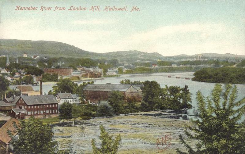  Kennebec River from London Hill, Hallowell, M E
