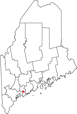  Map of Maine highlighting Bath