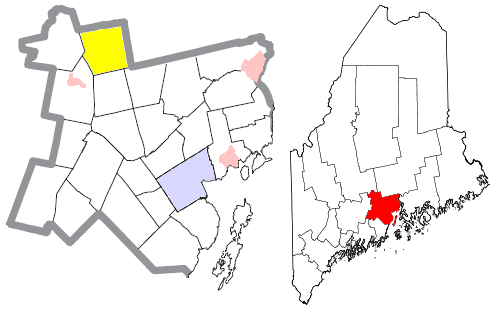  Waldo County Maine Incorporated Areas Troy Highlighted