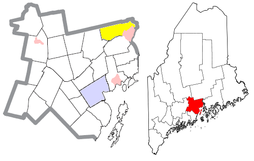  Waldo County Maine Incorporated Areas Winterport Town Highlighted