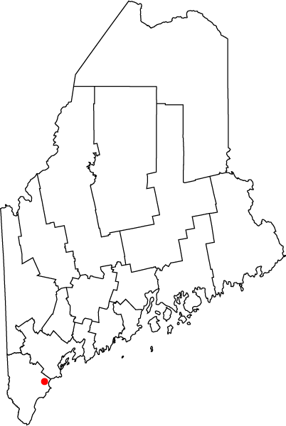  Map of Maine highlighting Saco
