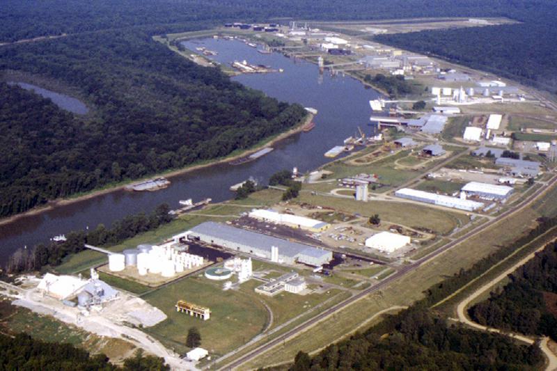  Vicksburg harbor aerial view