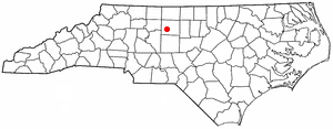  N C Map-doton- Jamestown