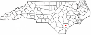  N C Map-doton- Burgaw