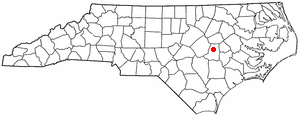  N C Map-doton- Pikeville
