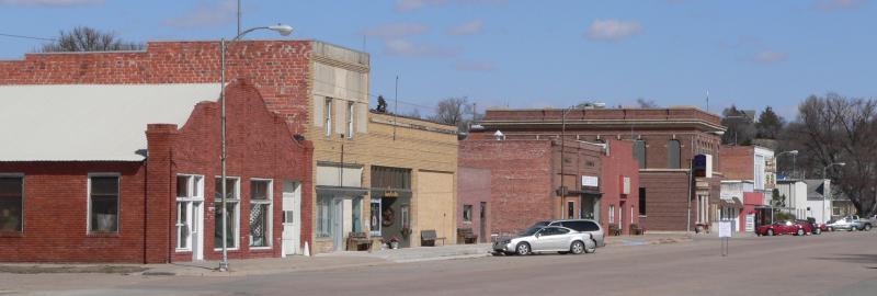  Ansley, Nebraska downtown from S E