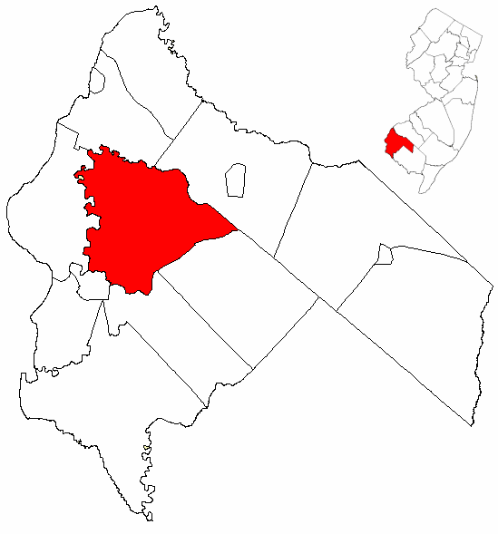  Map of Salem County highlighting Mannington Township