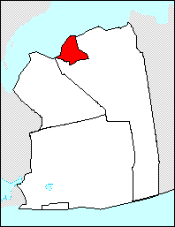  Map of Nassau County, New York, highlighting Glen Cove