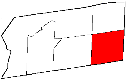  Map of Putnam county highlighting Southeast
