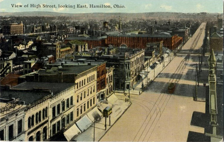  Postcard Hamilton O H Main St Looking East1911