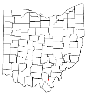  O H Map-doton- Centerville Gallia County