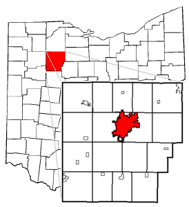  Findlay relative to Hancock County and Ohio
