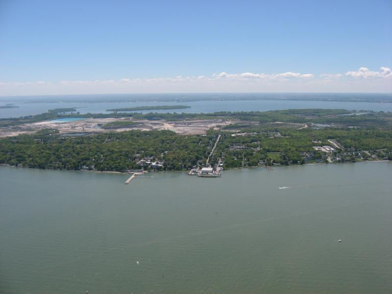  Shoreline of Lakeside from the air