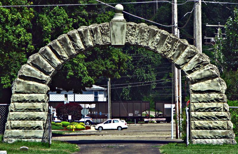  Lucasville, Ohio Cemetery Arch