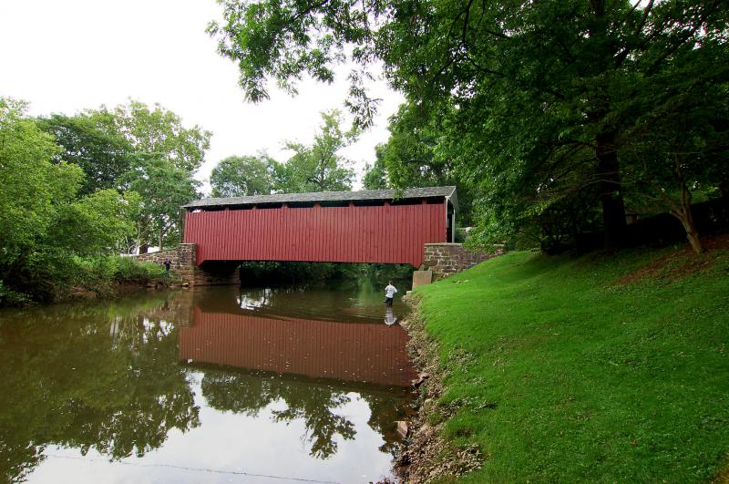  Bucher's Mill Covered Bridge Wide Side View 3008px