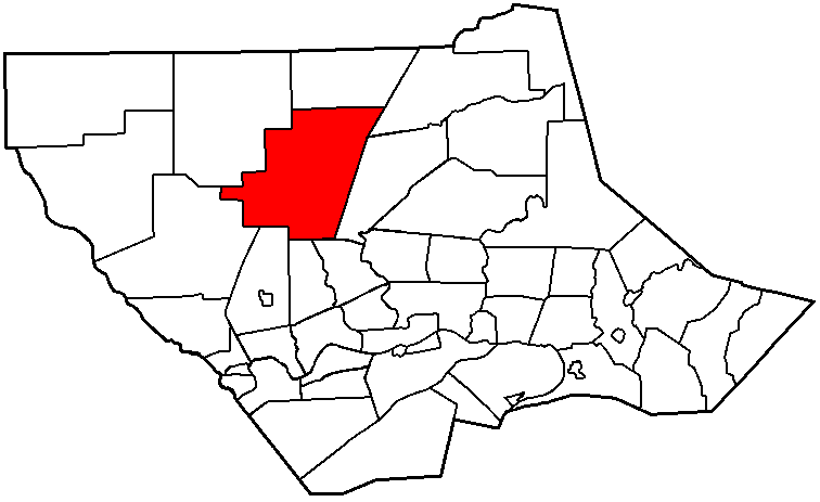  Map of Lycoming County Pennsylvania Highlighting Cogan House Township