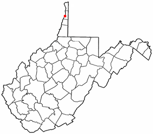  W V Map-doton- Wellsburg