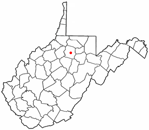  W V Map-doton- Clarksburg