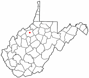  W V Map-doton- Harrisville